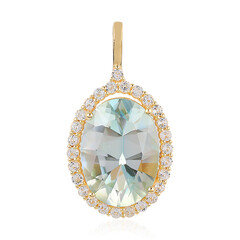 Mountain Lake Quartz Silver Pendant