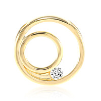 18K VVS1 (E) Diamond Gold Pendant (adamantes [!])