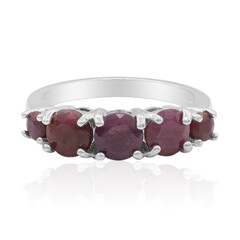 Ruby Silver Ring