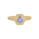 Unheated Tanzanite Silver Ring