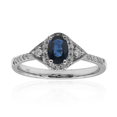 14K Ceylon Sapphire Gold Ring (CIRARI)