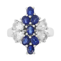 White Topaz Silver Ring