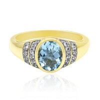9K Medina Aquamarine Gold Ring