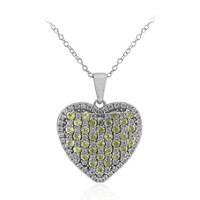 Burmese Peridot Silver Necklace