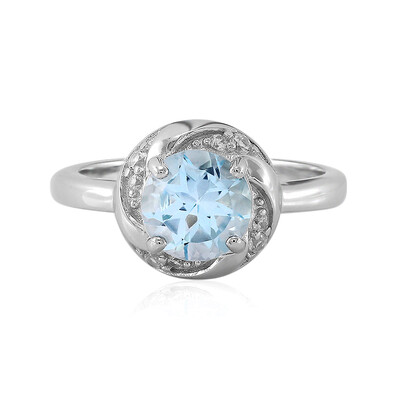 Sky Blue Topaz Silver Ring