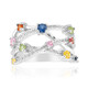Green Sapphire Silver Ring