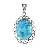 Kingman Blue Mojave Turquoise Silver Pendant (Art of Nature)