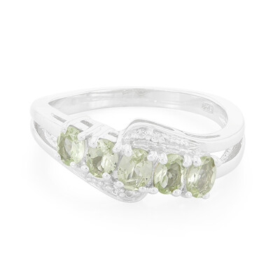 Merelani Mint Garnet Silver Ring