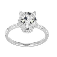 Peridot Silver Ring (Adela Silber)