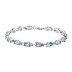 Sky Blue Topaz Silver Bracelet