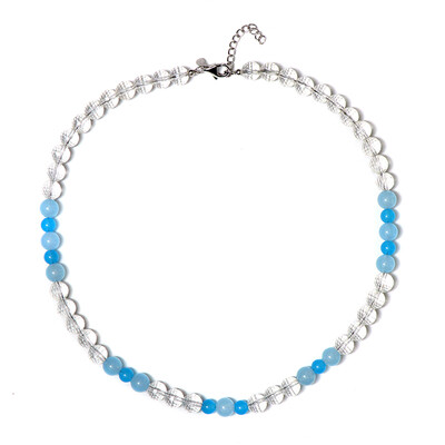 White Quartz Silver Necklace