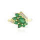 Zambian Emerald Silver Ring