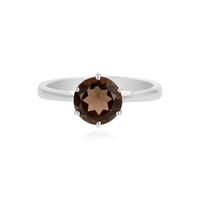 Smoky Quartz Silver Ring