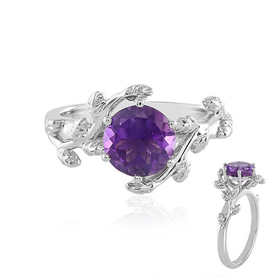 Zambian Amethyst Silver Ring