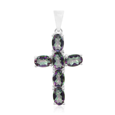 Mystic Quartz Silver Pendant