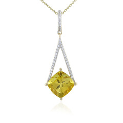 9K Golden Apatite Gold Necklace