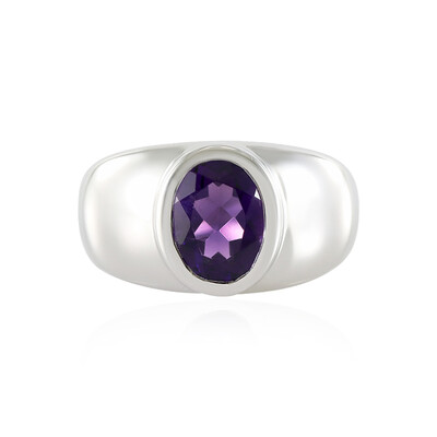 Siberian Amethyst Silver Ring (de Melo)
