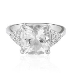 White Topaz Silver Ring