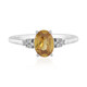 Mandarin Zircon Silver Ring