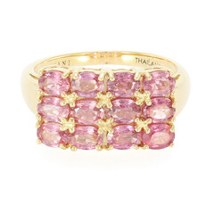 18K Unheated Padparadscha Sapphire Gold Ring (AMAYANI)