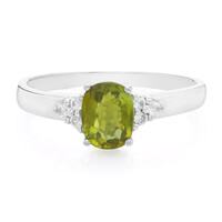 Cuprian Tourmaline Silver Ring