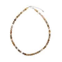 Petrified Coral Silver Necklace