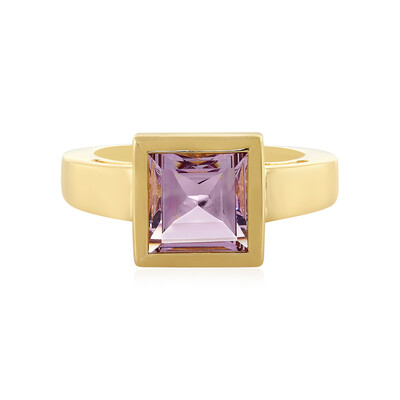 Rose de France Amethyst Silver Ring (MONOSONO COLLECTION)