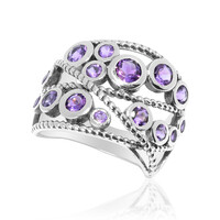 Zambian Amethyst Silver Ring