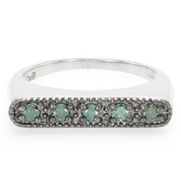 Fancy Diamond Silver Ring