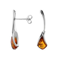 Baltic Amber Silver Earrings