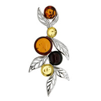 Baltic Amber Silver Pendant