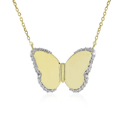 9K Flawless (F) Diamond Gold Necklace (LUCENT DIAMONDS)