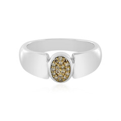 I3 Brown Diamond Silver Ring