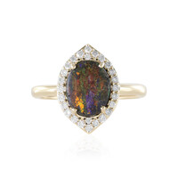 14K Andamooka matrix opal Gold Ring (AMAYANI)