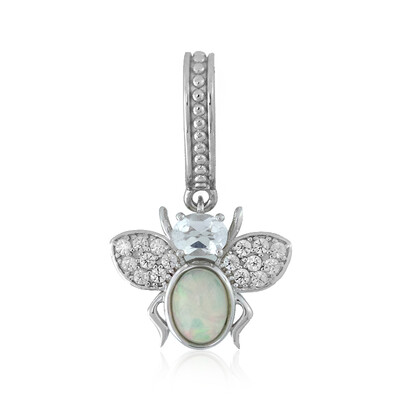 Welo Opal Silver Pendant (Dallas Prince Designs)