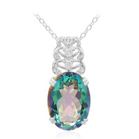 Mystic Quartz Silver Necklace