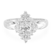 Goshenite Silver Ring