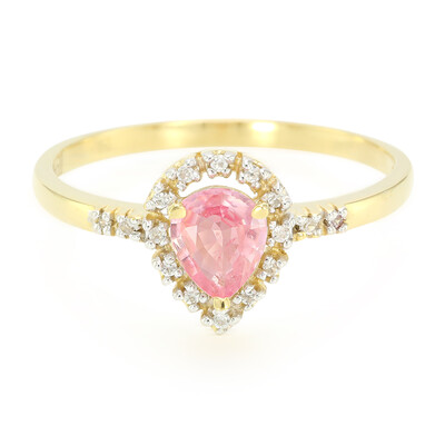 Padparadscha Sapphire Silver Ring