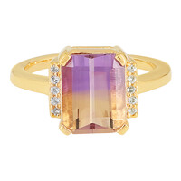 Ametrine Silver Ring