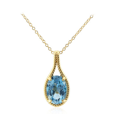 Sky Blue Topaz Silver Necklace