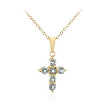 Sky Blue Topaz Silver Necklace