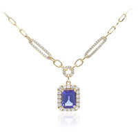 14K AAA Tanzanite Gold Necklace (CIRARI)