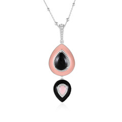 Black Onyx Silver Necklace (Dallas Prince Designs)