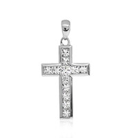 White Topaz Silver Pendant