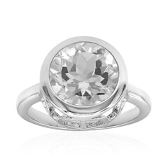 White Topaz Silver Ring