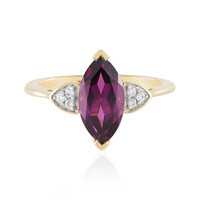 9K Magenta Garnet Gold Ring