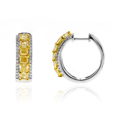 18K SI Yellow Diamond Gold Earrings (CIRARI)