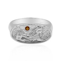 Mandarin Citrine Silver Ring