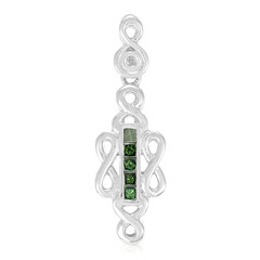 Fancy Diamond Silver Pendant