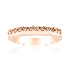 9K SI1 Argyle Rose De France Diamond Gold Ring
